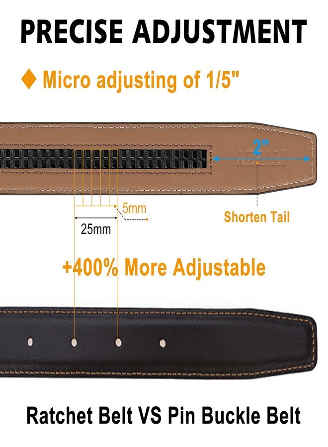 ITIEZY Ratchet Belts for Men - Leather Click Belt for Casual Dress 1 3/8", Mens Adjustable Belt Trim to Fit - Image 5
